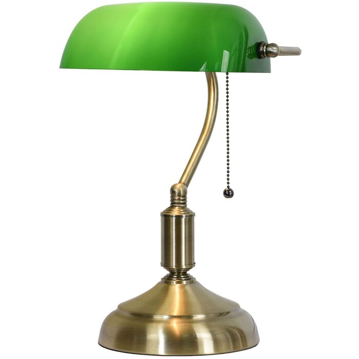 Lampă de birou verde 27x17x41 cm E27-max 1x60W LumiLamp 5LL-5104