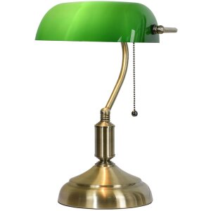 Lampă de birou verde 27x17x41 cm E27-max 1x60W LumiLamp...