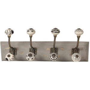 Clayre & Eef Garderobe 45x10x18 cm weiß