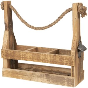 Clayre & Eef 6H1882 Raft pentru sticle 32x11x32 cm...