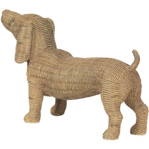 Clayre & Eef Dekoration Hund braun 39x14x24 cm