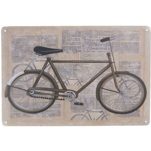 Clayre & Eef 6Y3499 Semn cu text 30x20 cm Bej Metal...