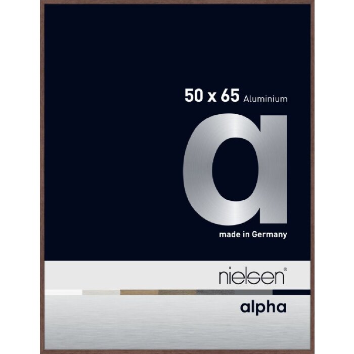 Nielsen aluminiu cadru Alpha TCSC 50x65 cm wengé lumina