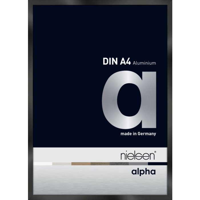 Nielsen aluminiu cadru Alpha TCSC 21x30 cm anodizat negru lucios