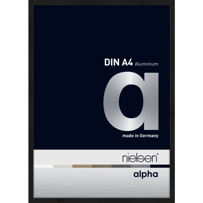 Nielsen aluminiu cadru Alpha TCSC 21x30 cm anodizat negru mat