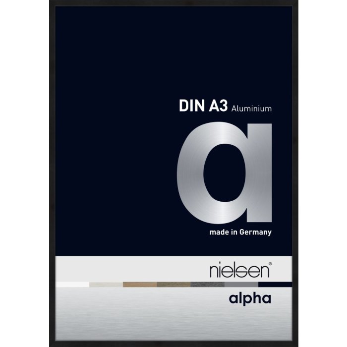 Nielsen aluminiu cadru Alpha TCSC 30x42 cm anodizat negru mat