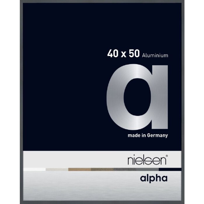 Nielsen aluminiu cadru Alpha TCSC 40x50 cm gri închis lucios