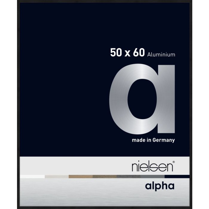 Nielsen aluminiu cadru Alpha TCSC 50x60 cm anodizat negru mat