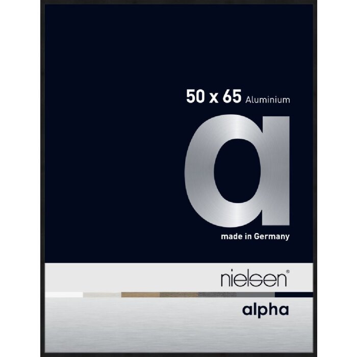 Nielsen aluminiu cadru Alpha TCSC 50x65 cm anodizat negru mat