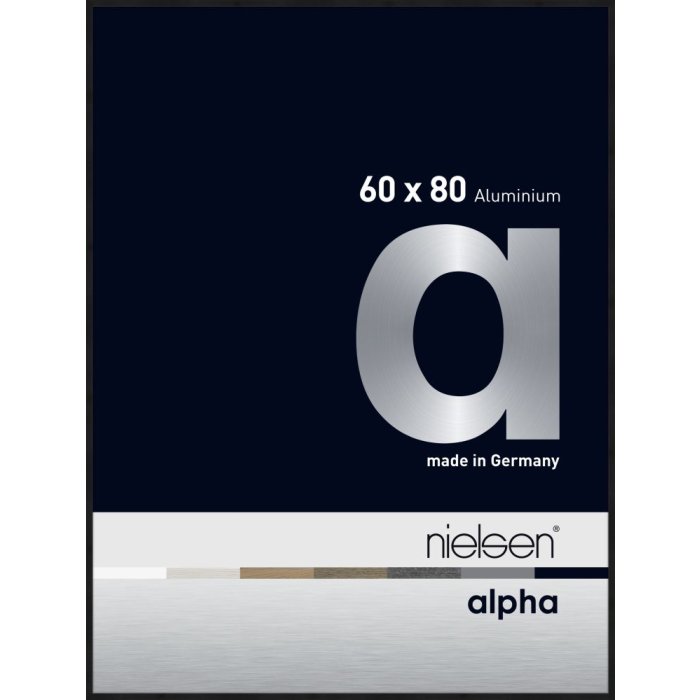 Nielsen aluminiu cadru Alpha TCSC 60x80 cm anodizat negru mat