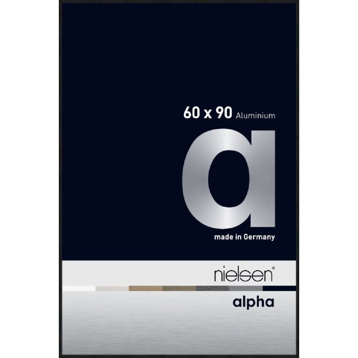 Nielsen aluminiu cadru Alpha TCSC 60x90 cm anodizat negru mat