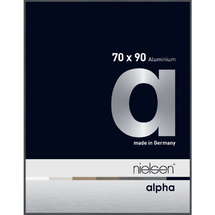 Nielsen aluminiu cadru Alpha TCSC 70x90 cm gri închis lucios
