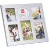 KLS Galerie foto 6 fotografii Cadru din plastic 28x23 cm Negru Argint Alb