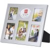 KLS Galerie foto 6 fotografii Cadru din plastic 28x23 cm Negru Argint Alb