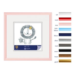 Henzo Kunststoffrahmen Napoli 10x10 cm rosa