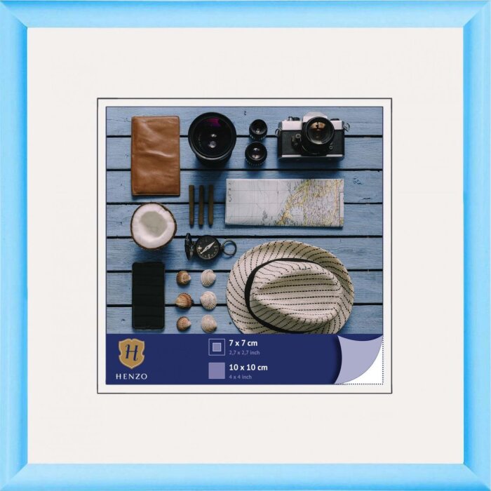 Henzo ramă din plastic Napoli 10x10 cm albastru deschis