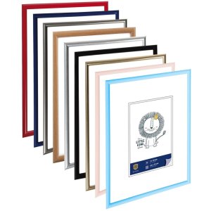 Henzo Kunststoffrahmen Napoli 10x15 cm hellblau mit Aufsteller