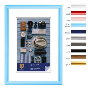 Henzo ramă din plastic Napoli 13x18 cm albastru deschis