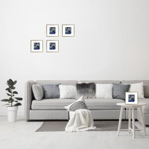 Rama din plastic Henzo Napoli Gold 15x15 cm pentru agățat și în picioare