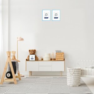 Henzo cadru din plastic Napoli 15x20 cm albastru deschis