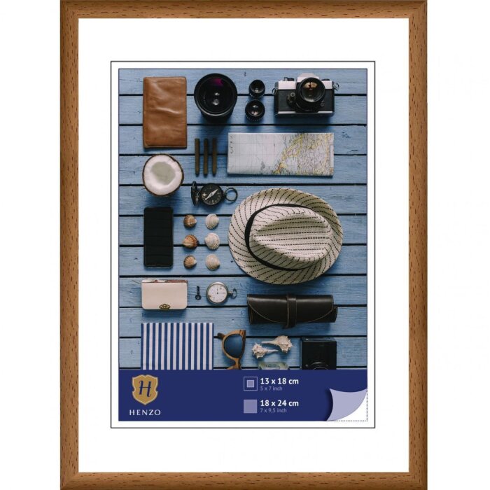 Henzo cadru din plastic Napoli 18x24 cm maro mediu