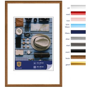 Henzo Kunststoffrahmen Napoli 20x30 cm mittelbraun