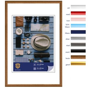 Henzo cadru din plastic Napoli 21x30 cm maro mediu