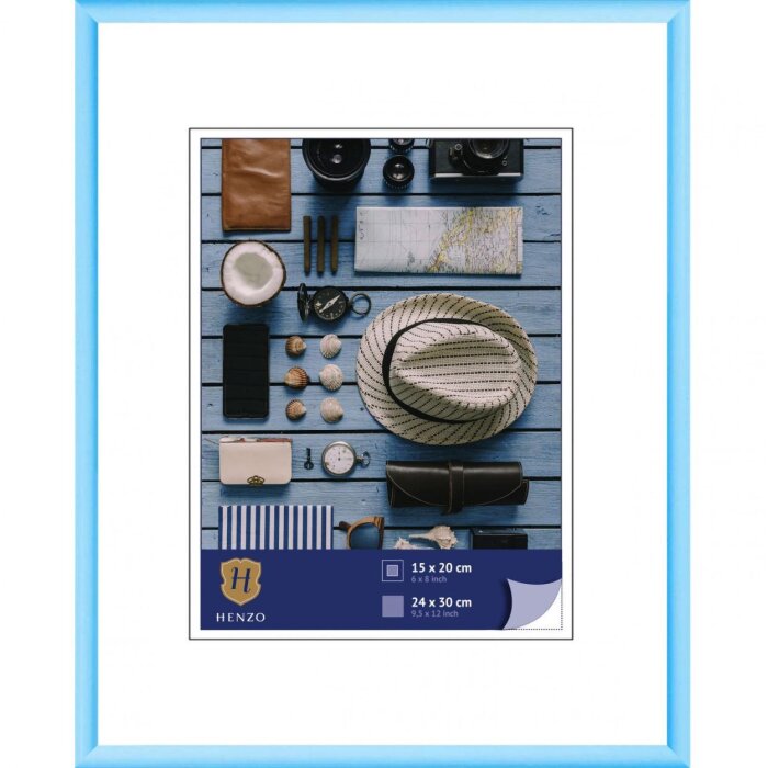 Henzo cadru din plastic Napoli 24x30 cm albastru deschis