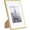 Henzo aluminiu cadru Manhattan 21x29.7 cm aur cu passe-partout