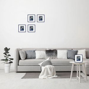 Henzo Kunststoffrahmen Napoli 30x30 cm Blau Normalglas