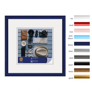 Henzo Kunststoffrahmen Napoli 30x30 cm Blau Normalglas