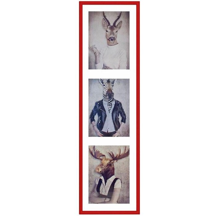 Henzo Galerie foto Napoli 3 fotografii 13x18 cm roșu