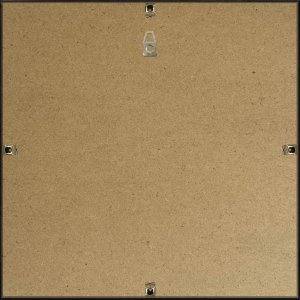 Henzo Napoli Kunststoffrahmen 40x40 cm schwarz mit Normalglas