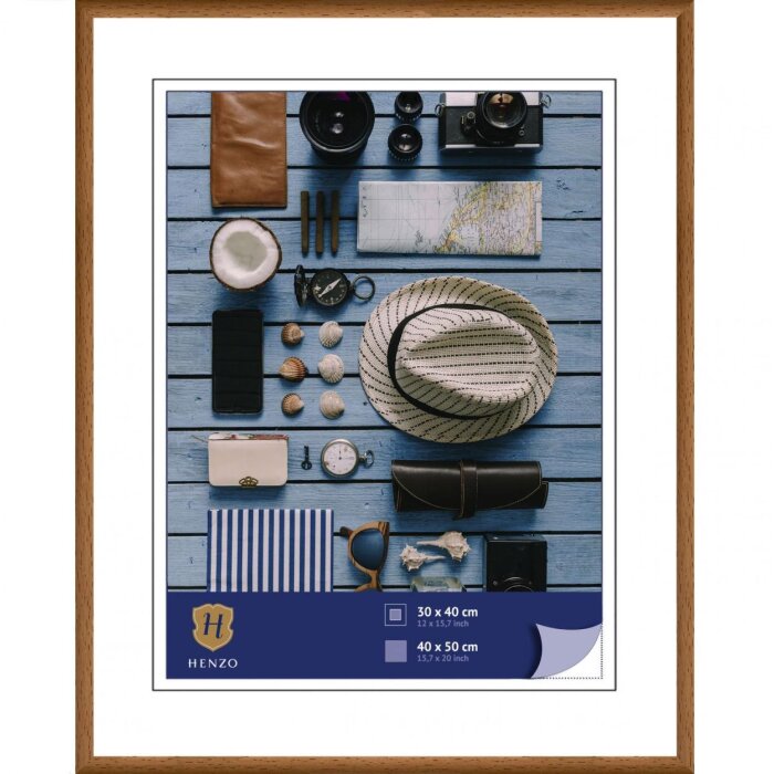 Henzo cadru din plastic Napoli 40x50 cm maro mediu