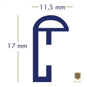 Henzo cadru din plastic Napoli 40x50 cm maro mediu