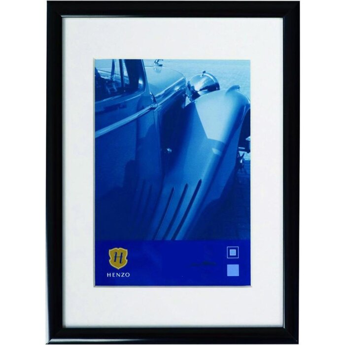 Henzo aluminiu cadru Portofino 40x60 cm negru passe-partout pentru 30x45 cm fotografie