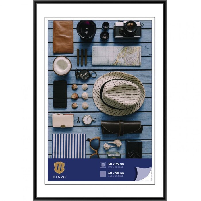 Henzo cadru din plastic Napoli 60x90 cm negru