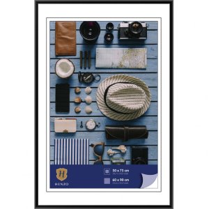 Henzo Kunststoffrahmen Napoli 60x90 cm schwarz