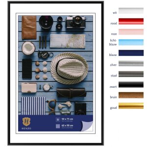 Henzo cadru din plastic Napoli 60x90 cm negru