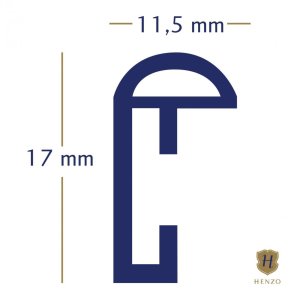 Henzo Kunststoffrahmen Napoli 60x90 cm silber