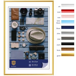 Henzo cadru din plastic Napoli 60x90 cm auriu