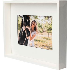 HNFD Passepartout Bilderrahmen 13x18 cm creme mit Aufsteller