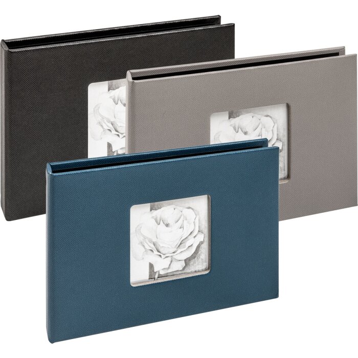 Walther Mini Album Beyond Album foto 10x15 cm pentru 12 fotografii Albastru Gri Negru