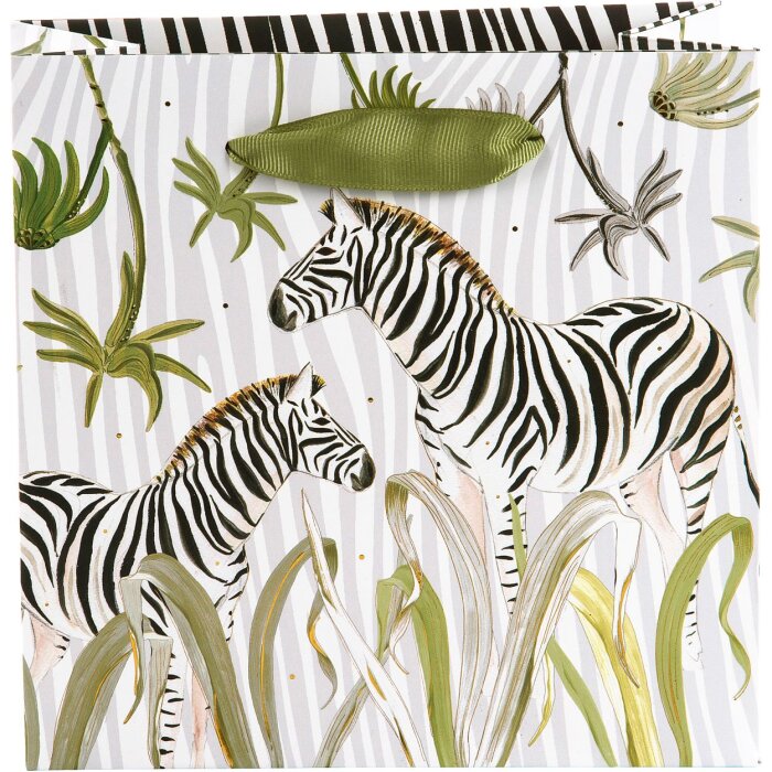 Goldbuch Geschenktasche Wild Life Zebra 18x18x8 cm