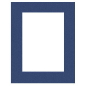 HNFD Passepartout nach Maß Blu Oceano blau