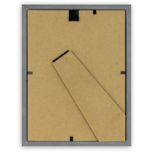 ZEP Edison cadru 15x20 cm gri cu passe-partout și suport