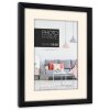 ZEP Edison cadru 20x30 cm negru cu passe-partout 15x20 cm
