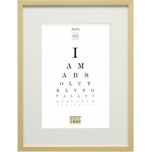 Deknudt Holzrahmen S223H1 natur 13x18 cm mit Passepartout