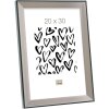 Cadru din plastic S45FD2 argintiu 30x40 cm sticlă anti-reflexivă