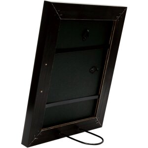 Cadru din lemn S46E margine argintie 30x30 cm sticlă antireflex gri